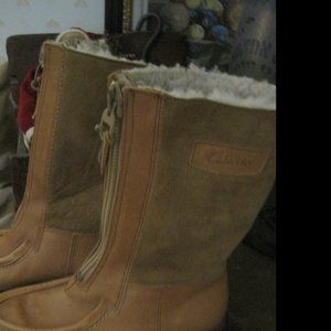 UNISEX CLARKS BOOTS HERLING LEATHER BOOTS MENS